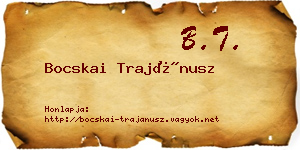 Bocskai Trajánusz névjegykártya